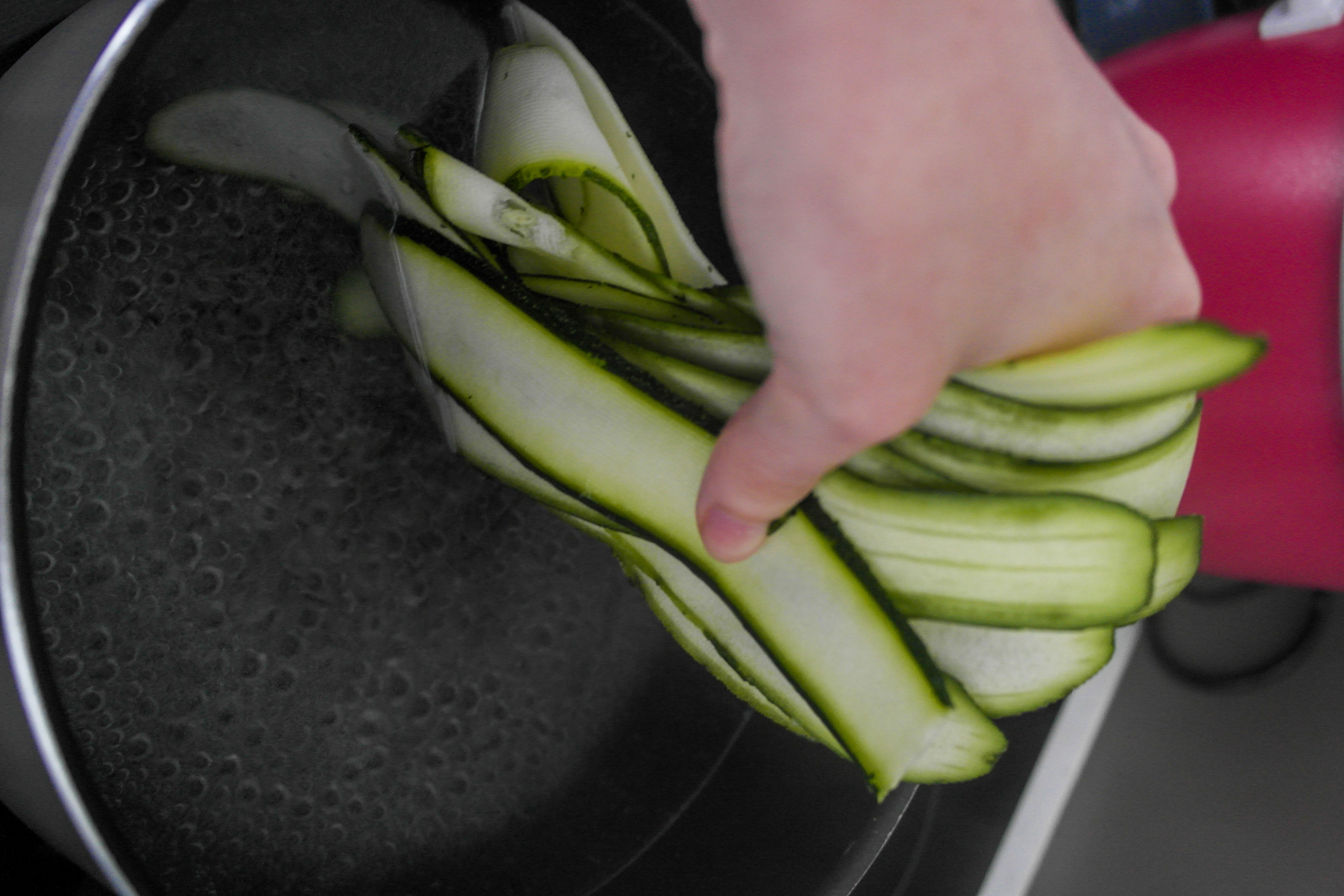 cuisson des courgettes