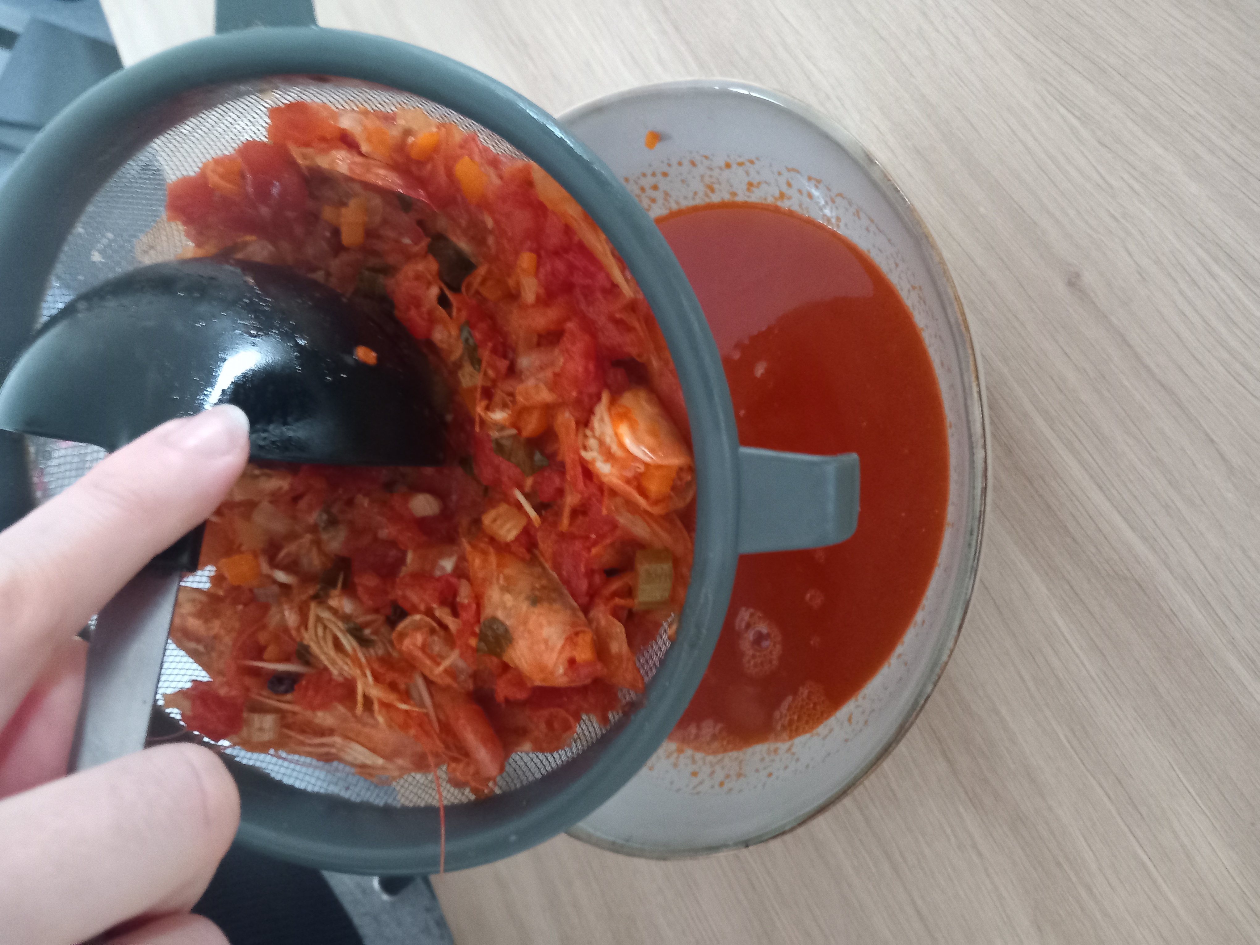 passer au chinois la bisque